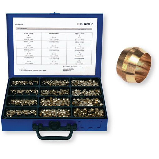 Coffret F 38 bicônes laiton - 600 pcs